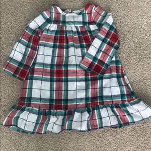 Gymboree toddler girl’s plaid flannel nightgown